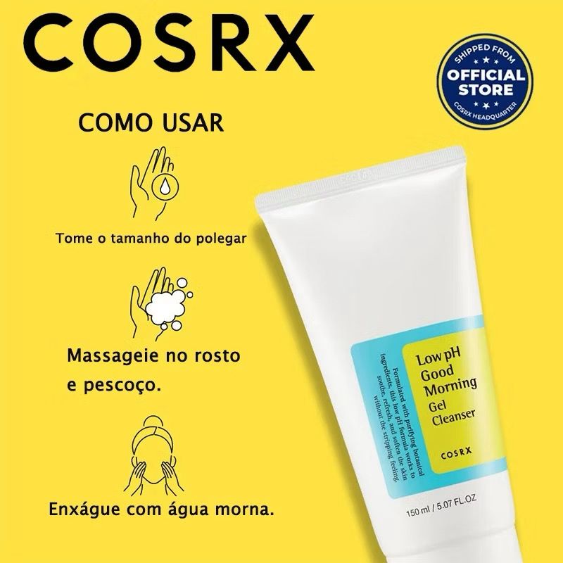 GEL DE LIMPEZA COSRX- LOW PH GOOD MORNING CLEANSER (150ML)