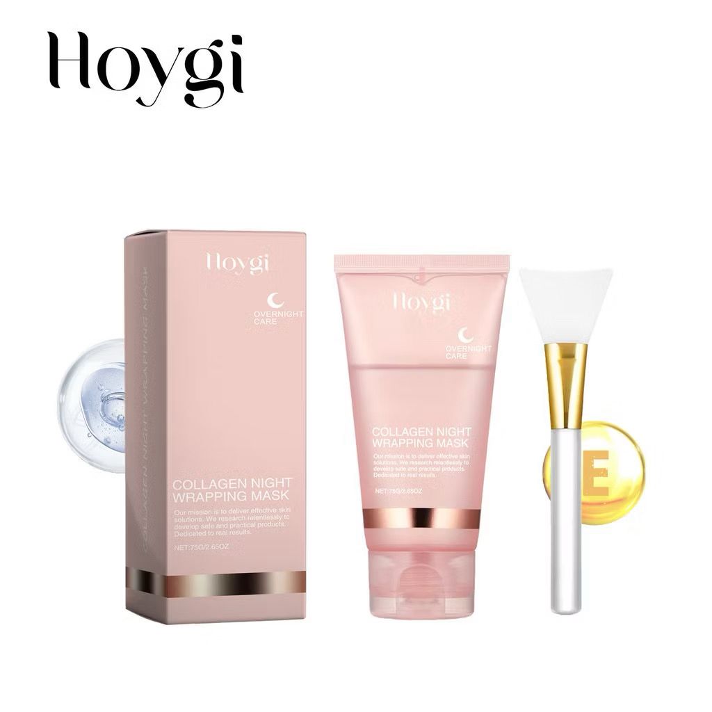MÁSCARA NOTURNA DE COLÁGENO HOYGI (75G) – COM ESPÁTULA DE SILICONE