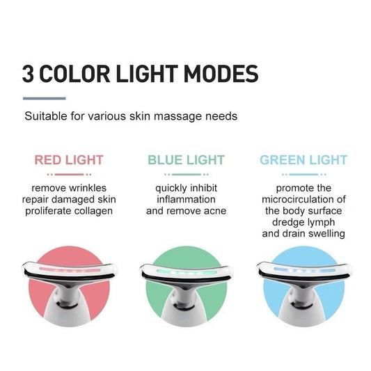 MASSAGEADOR LED PORTÁTIL - FACIAL E PESCOÇO