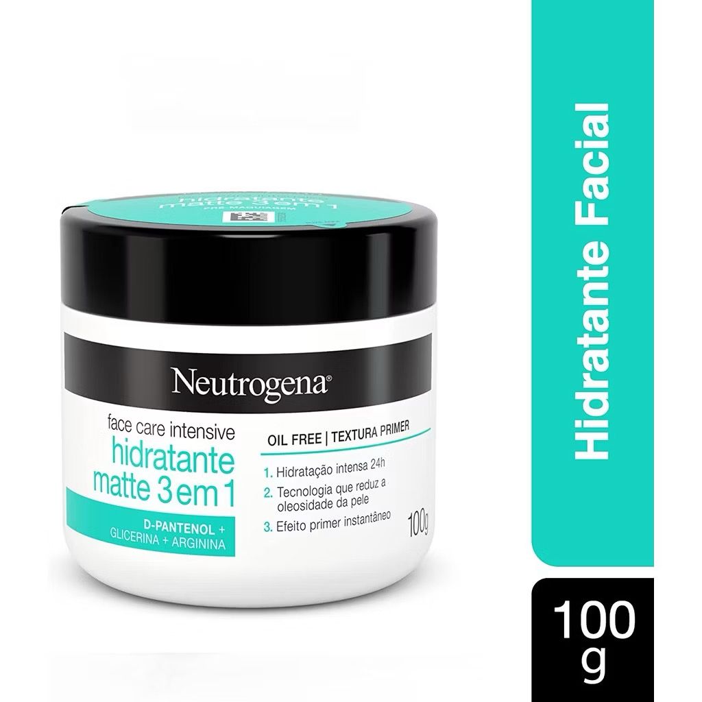 NEUTROGENA FACE CARE INTENSIVE – HIDRATANTE MATTE 3 EM 1 (100G)