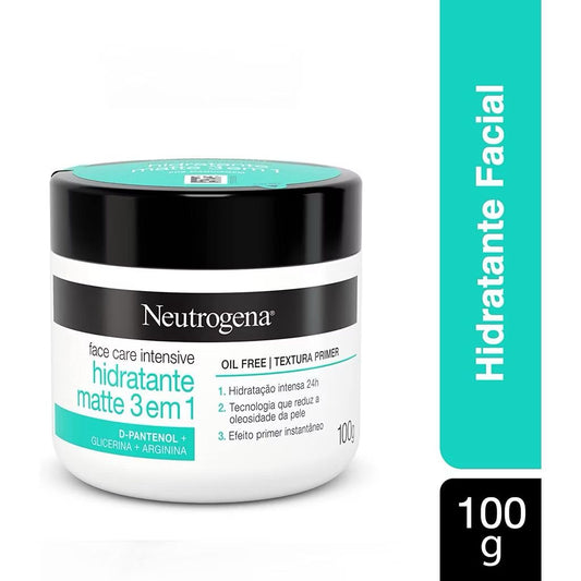NEUTROGENA FACE CARE INTENSIVE – HIDRATANTE MATTE 3 EM 1 (100G)