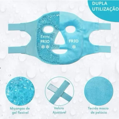 MÁSCARA FACIAL TÉRMICA RELAXANTE – GEL E VELUDO (QUENTE OU FRIA)