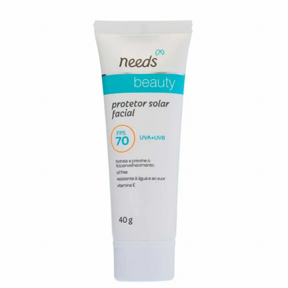 NEEDS BEAUTY PROTETOR SOLAR FACIAL OIL FREE FPS 70 (40G)