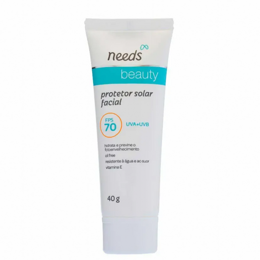 NEEDS BEAUTY PROTETOR SOLAR FACIAL OIL FREE FPS 70 (40G)